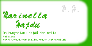 marinella hajdu business card